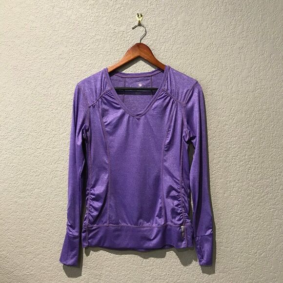 Tangerine Long Sleeve Athletic Top - Picture 1 of 4